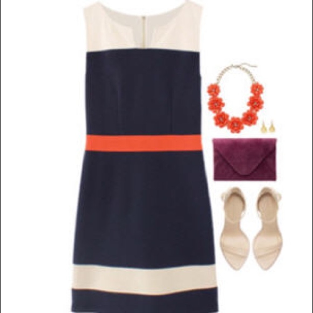 NWT 41 Hawthorn Sloane Colorblock Shift Dress